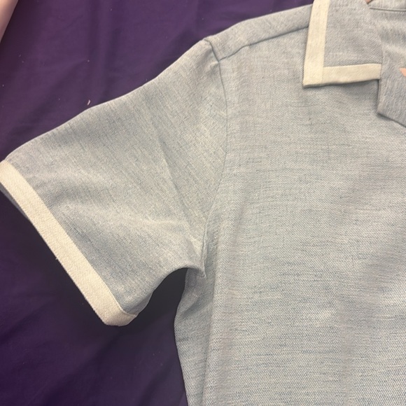 NWT Reese bowling shirt with white collar and cuff medium - Picture 4 of 5